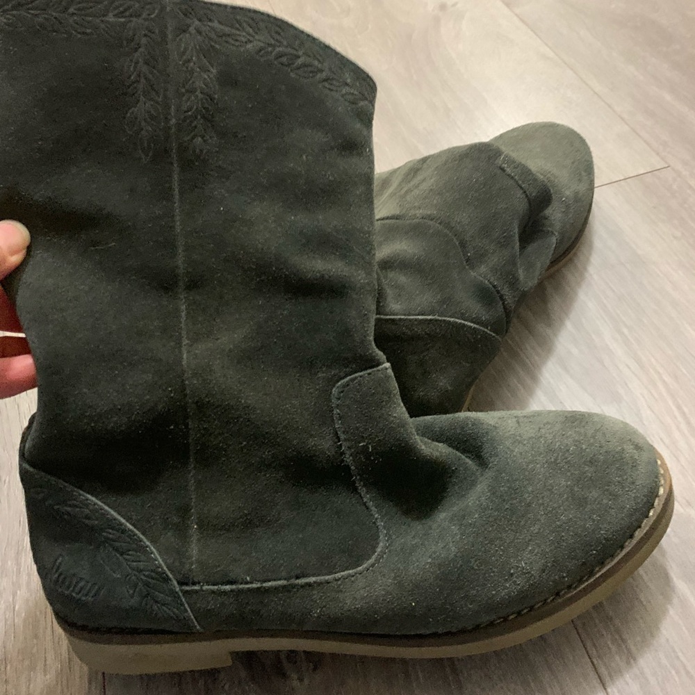 Coolway Arabis gray slouch mid-calf booties- size 38. Worn twice. Suede.
